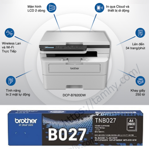 Nạp mực máy in brother DCP-B7620dw