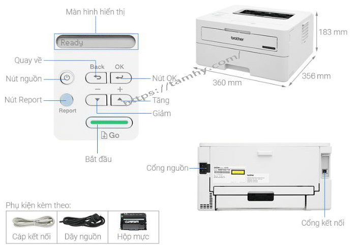 máy in laser brother HL-B2100d