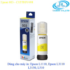 Mực in Epson 003 màu vàng-C13T00V498
